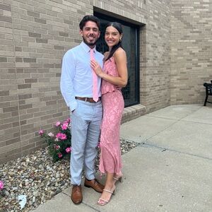 zara floral midi dress